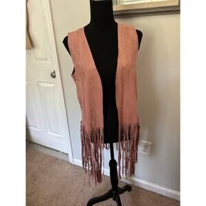 Sybilla Coral Fringe Vest Rodeo in Love BNWT SMALL